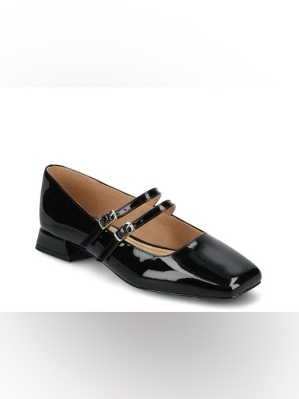 Journee Collection Black Patent Mary Jane Pumps Size 10